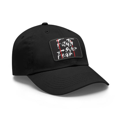 "Faith over Fear" Hat with Leather Patch