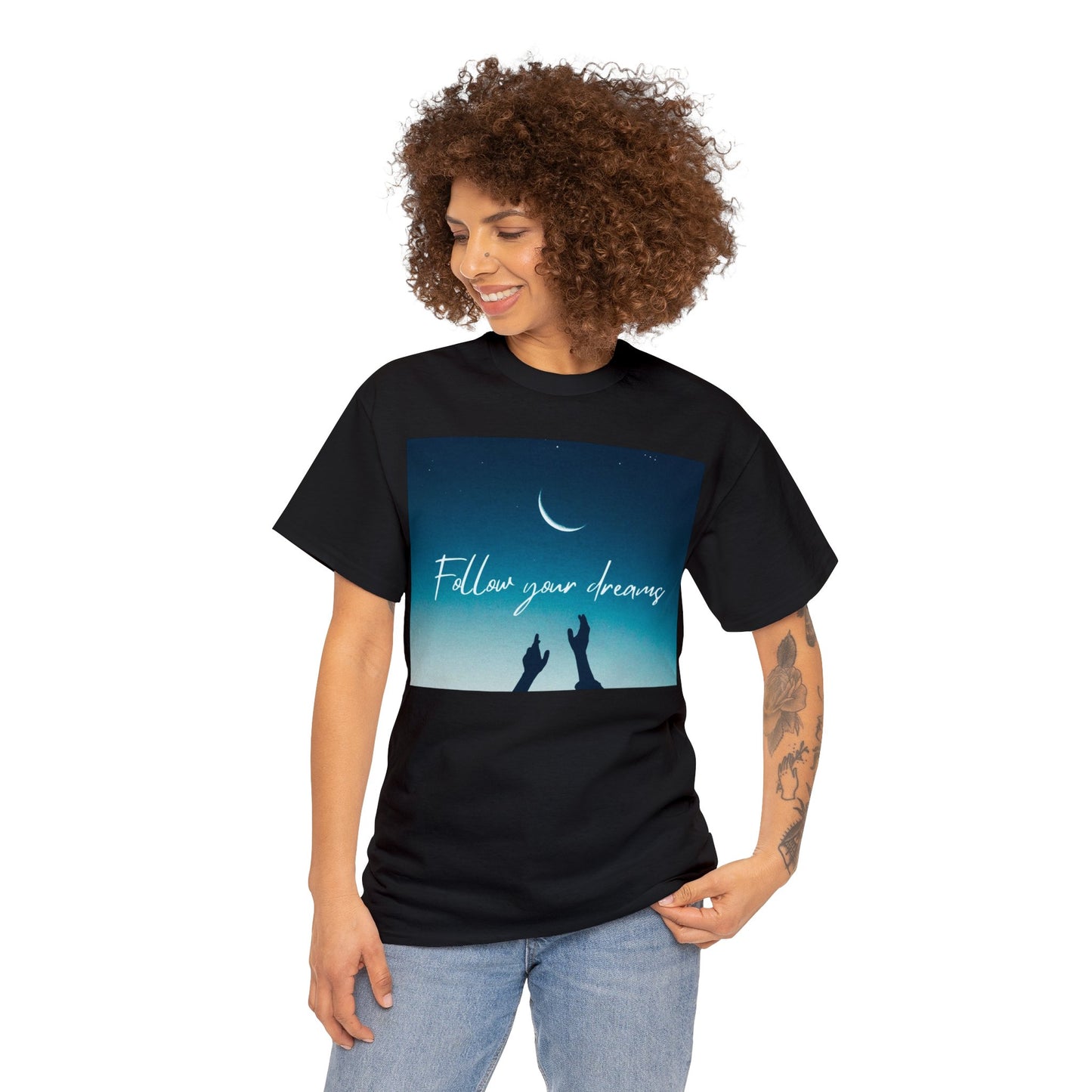 "Sigue tus sueños" Camiseta unisex de algodón pesado