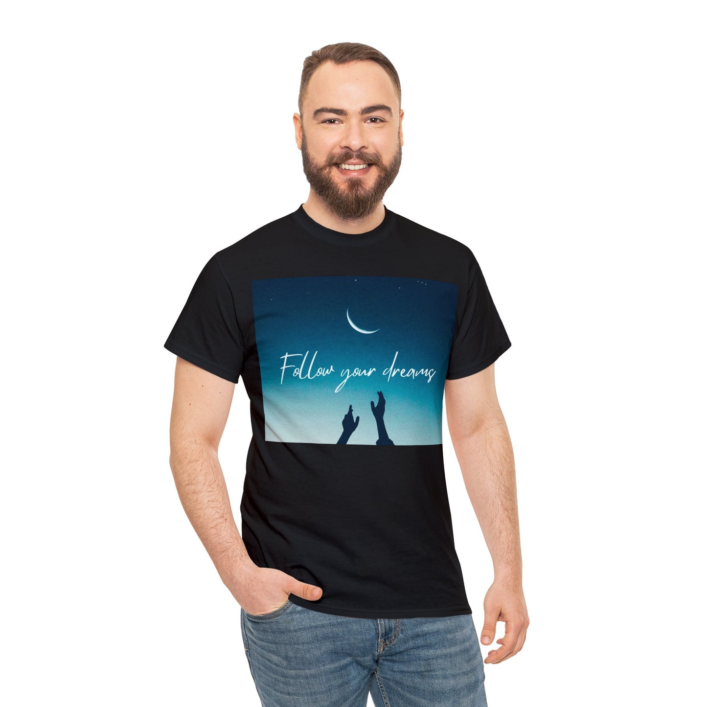 "Sigue tus sueños" Camiseta unisex de algodón pesado