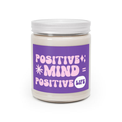 Vela perfumada "MENTE POSITIVA VIDA POSITIVA", 9 oz