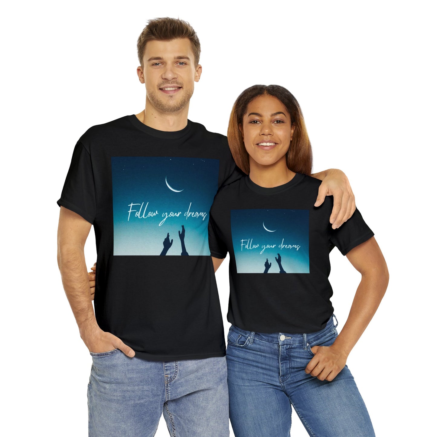 "Sigue tus sueños" Camiseta unisex de algodón pesado