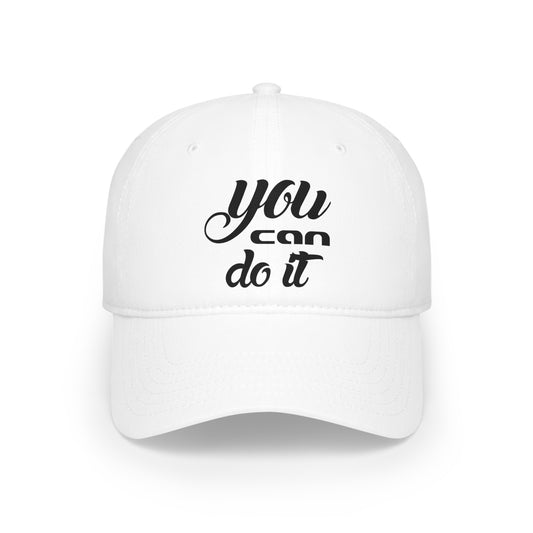 Gorra de béisbol de perfil bajo "tú puedes hacerlo"