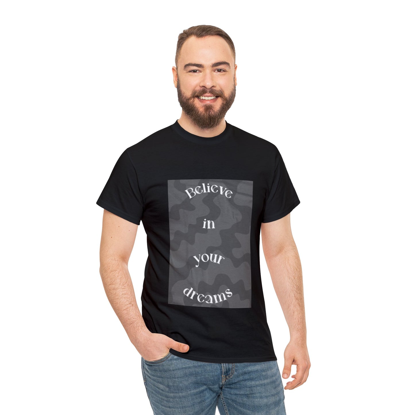 "Cree en tus sueños" Camiseta unisex de algodón pesado