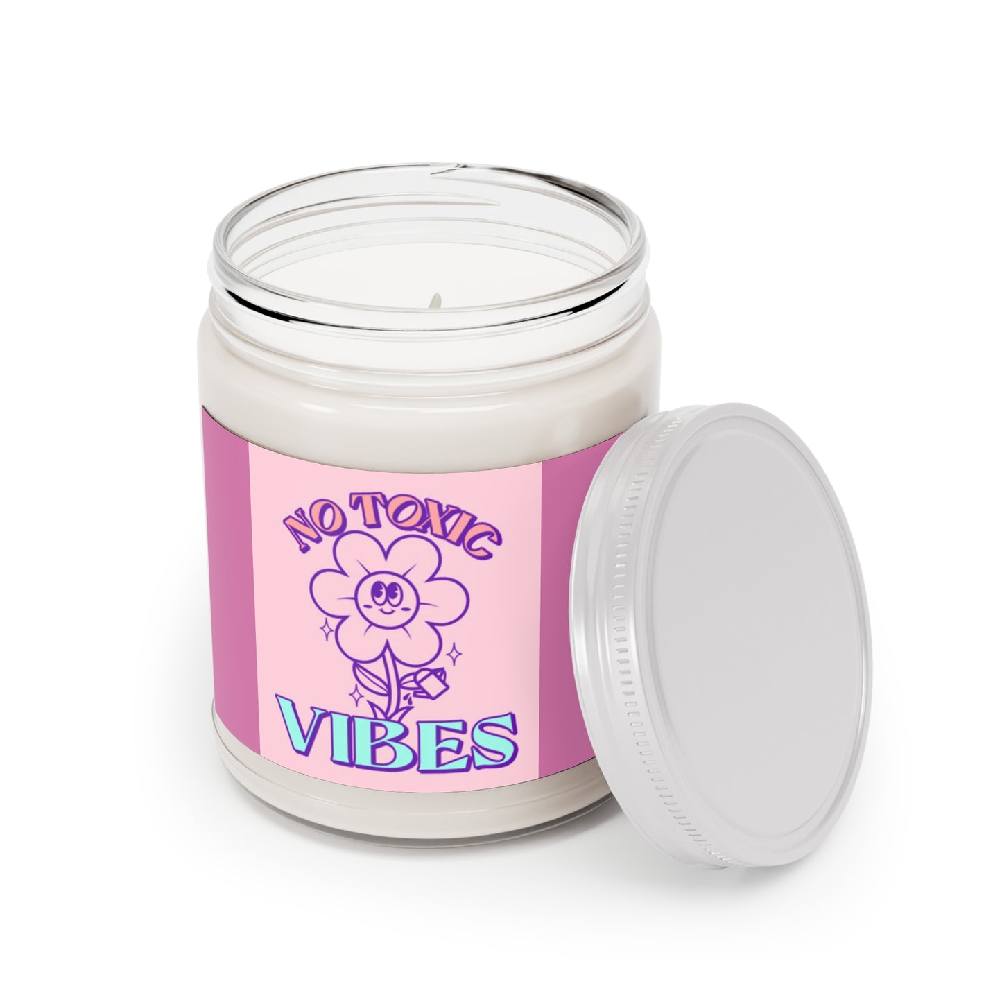 Vela perfumada "NO VIBES TÓXICAS", 9 oz