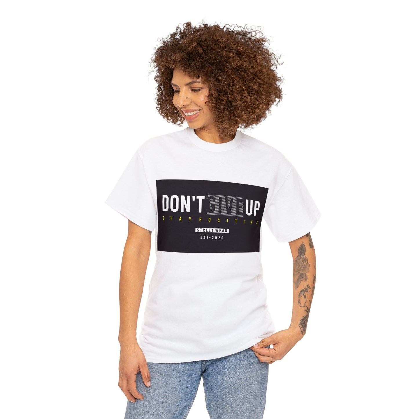 "NO TE RINDAS" Camiseta de algodón pesado unisex