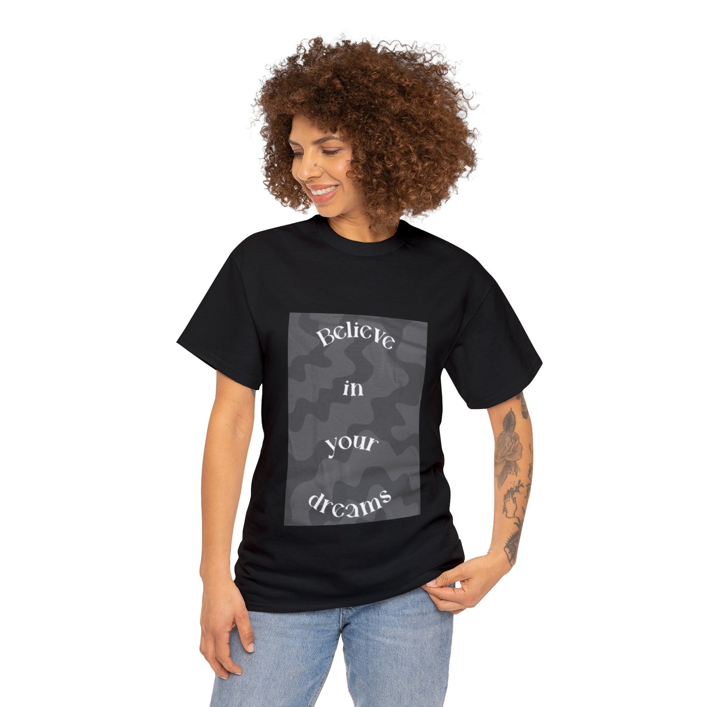 "Cree en tus sueños" Camiseta unisex de algodón pesado